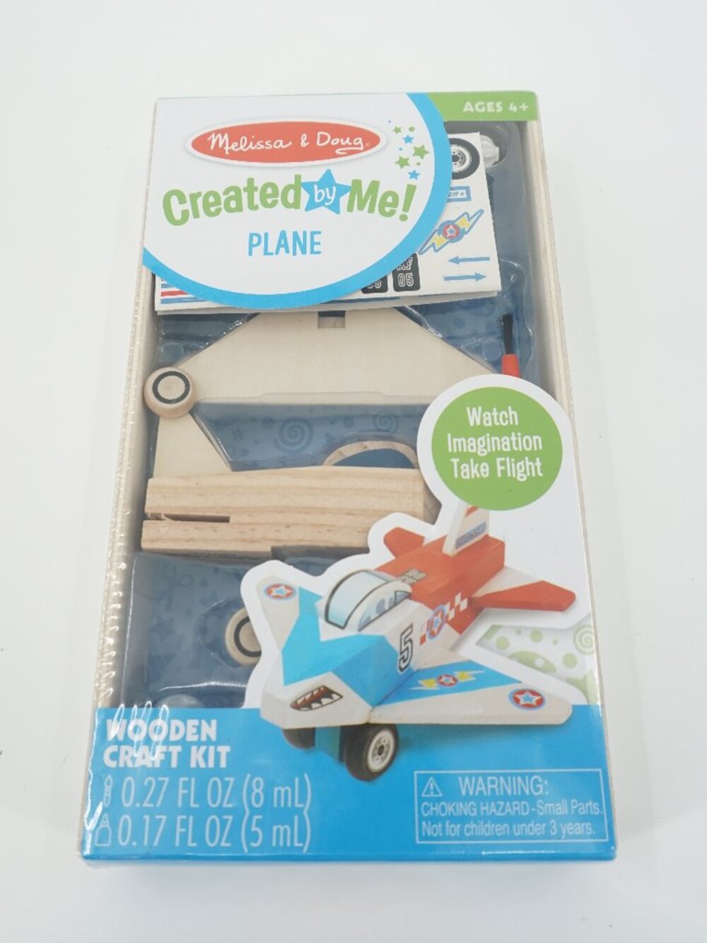 NEW! Melissa & Doug Decorate Your Own Wooden Airplane NEW SEALED